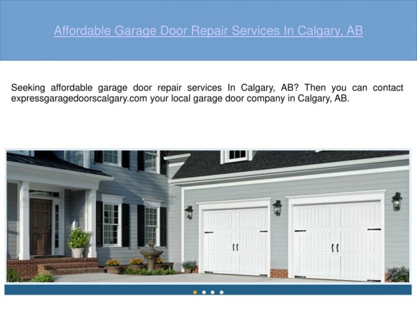 Garage Door Installation Calgary