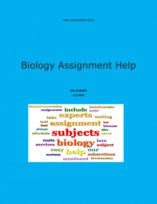 make biology assignment