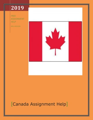 Canada Assignment Help - slide 1