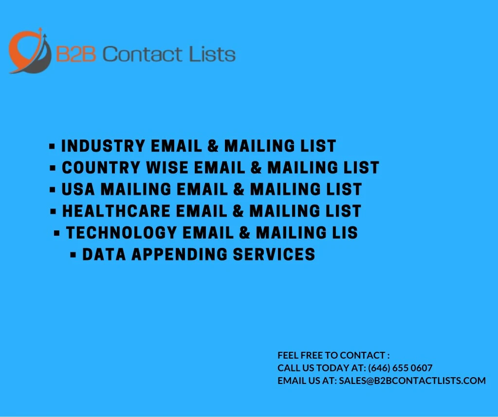 industry email mailing list country wise email