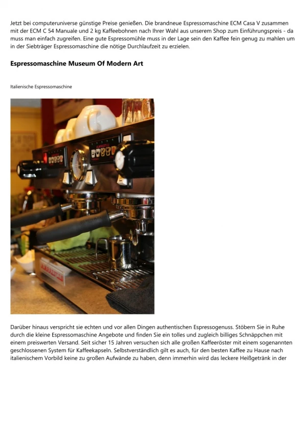 Gedanken über Espresso Siebdruckmaschine