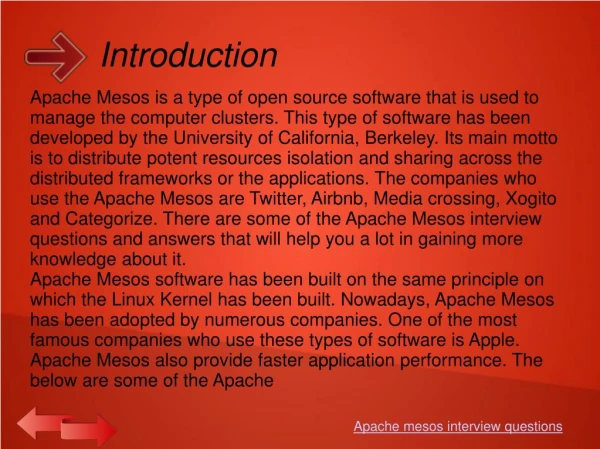 Apache mesos Interview Questions 2019.ppt