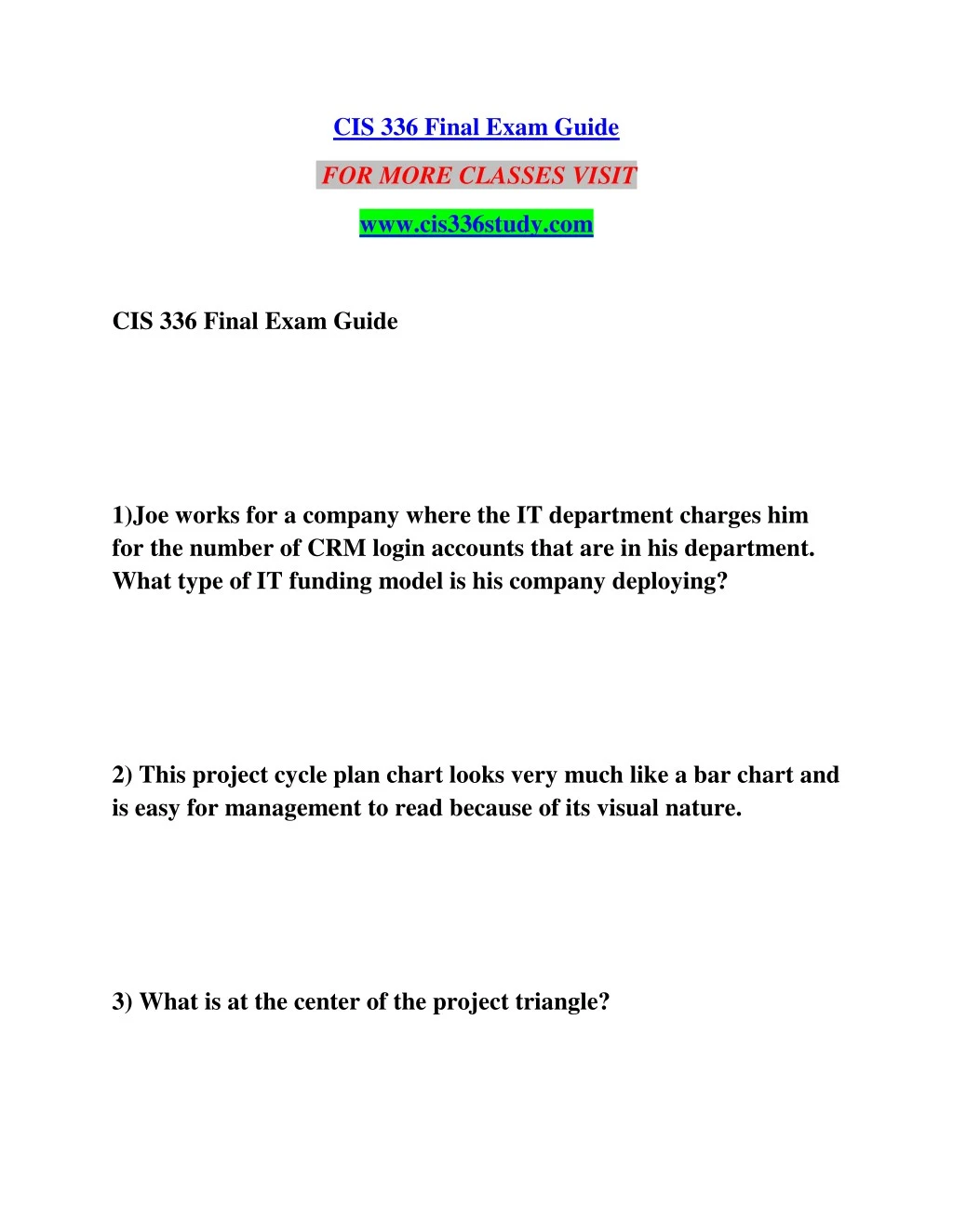 cis 336 final exam guide