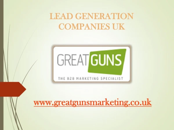 Lead generation companies UK