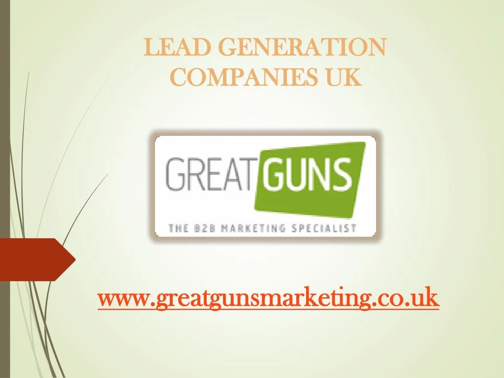 PPT Lead generation companies UK PowerPoint Presentation, free