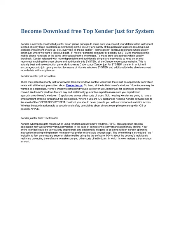 Free Download Best Xender For Pc