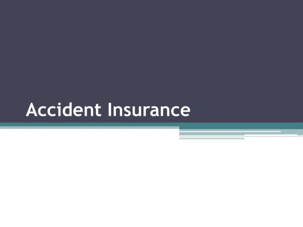 Personal Accident Insurance Policy - Bharti AXA GI