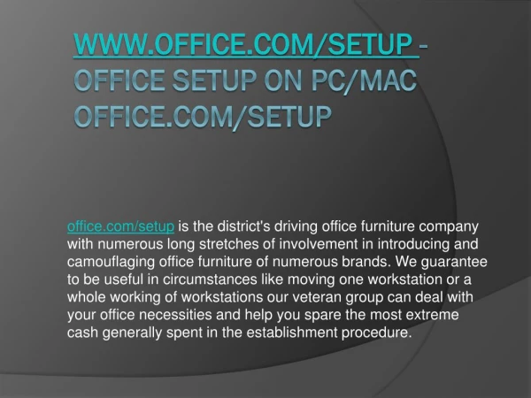 www office com setup office setup on pc mac office com setup