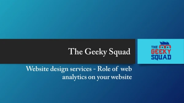 Website design services - The Geeky Squad