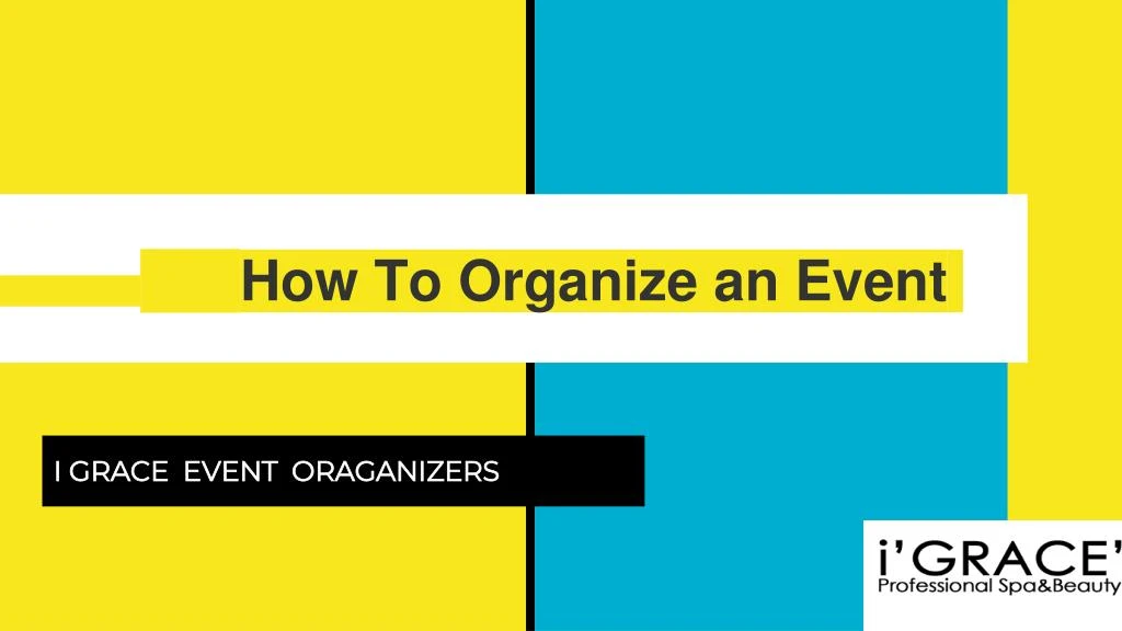 how to organize an event