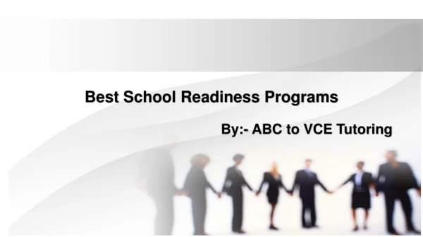 Best School Readiness Programs