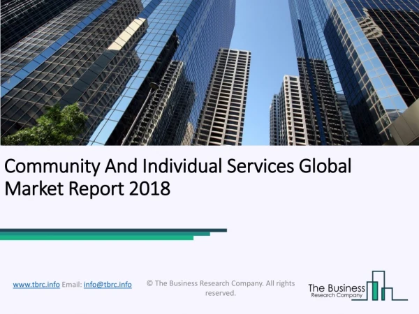 Community And Individual Services Global Market Report 2018