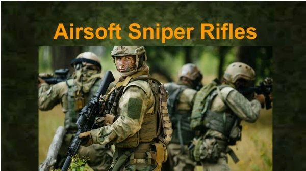 Buy Airsoft Sniper Rifles|Just Airsoft