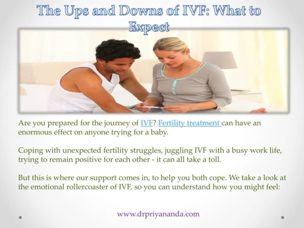 The Ups and Downs of IVF: What to Expect