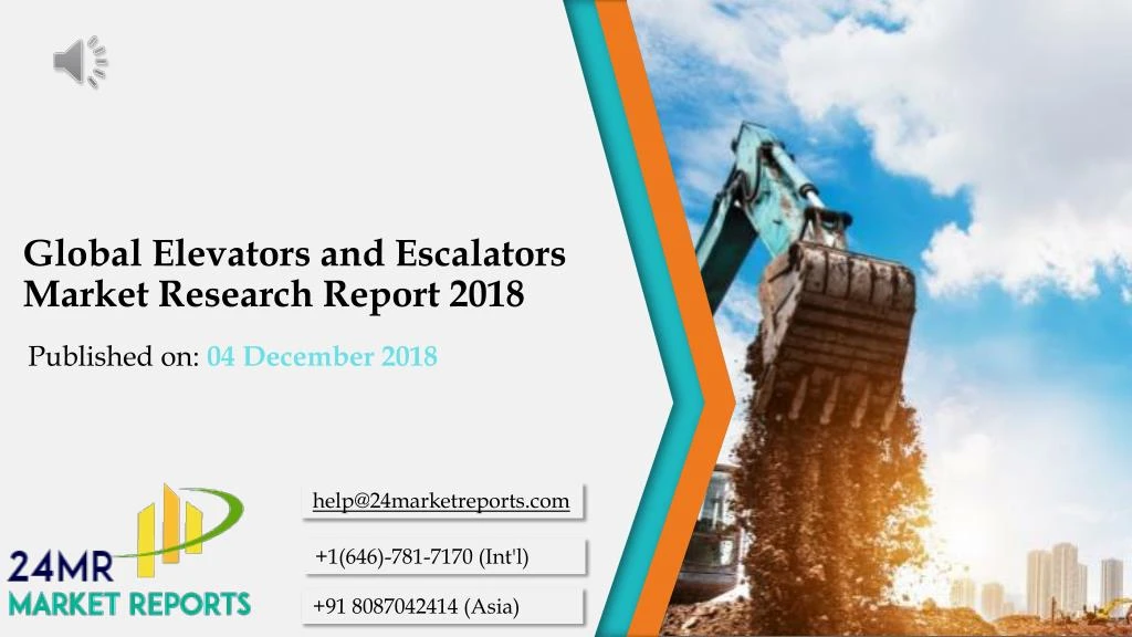 global elevators and escalators market research report 2018