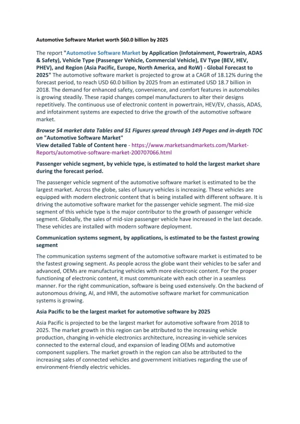 automotive software market worth 60 0 billion