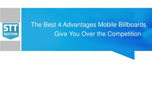 The Best 4 Advantages Mobile Billboards Give You Over the Competition