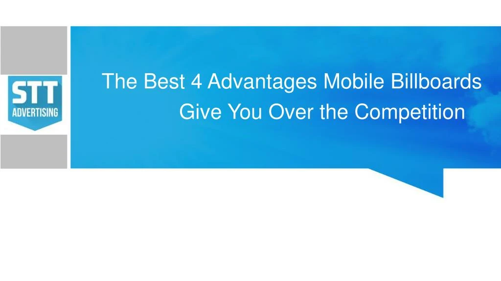 the best 4 advantages mobile billboards