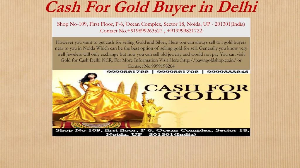 cash for gold buyer in delhi