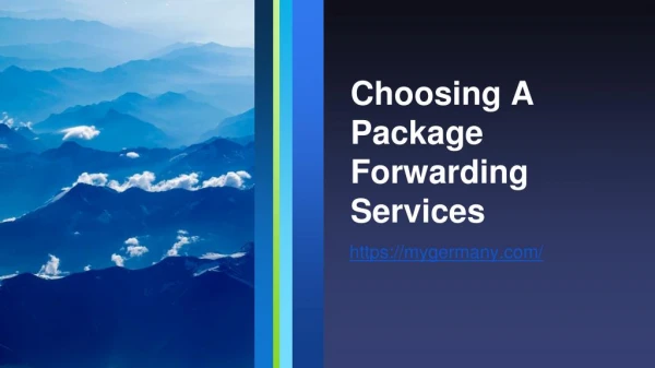 Choosing A Package Forwarding Services