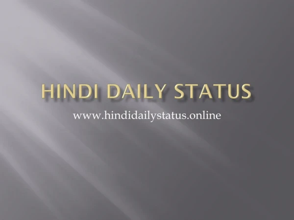 WHATSAPP STATUS - hindidailystatus.online