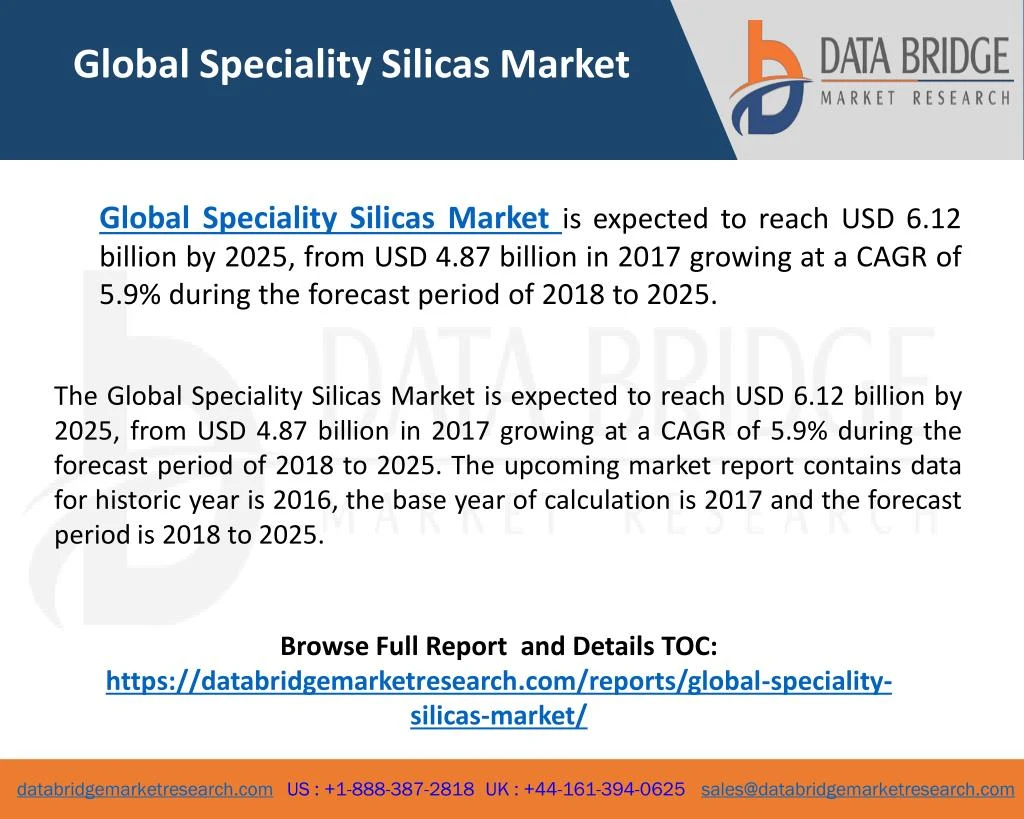 global speciality silicas market