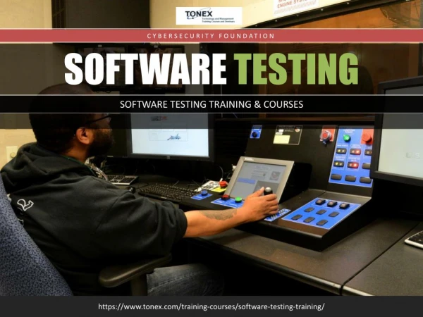 Software Testing Training : Tonex Training