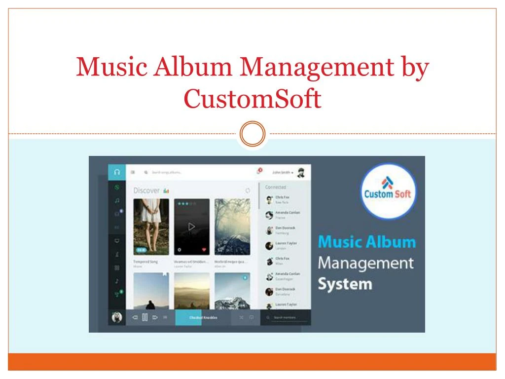 music album management by customsoft