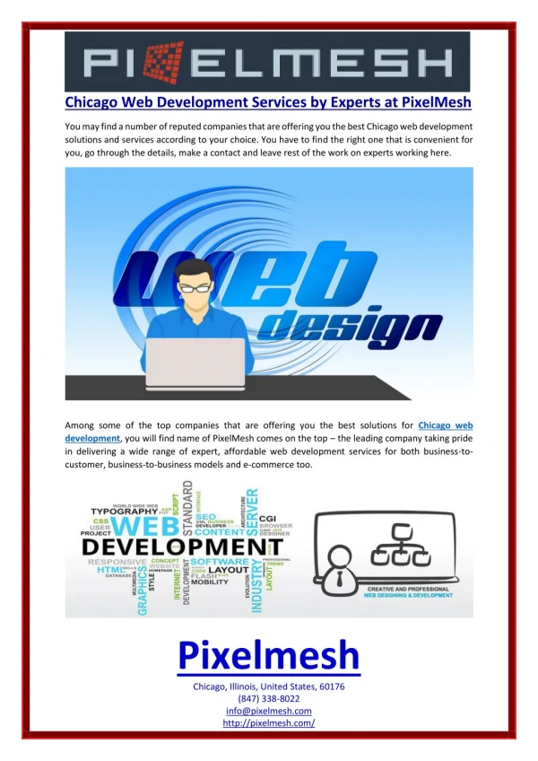 Chicago Web Development Services by Experts at PixelMesh