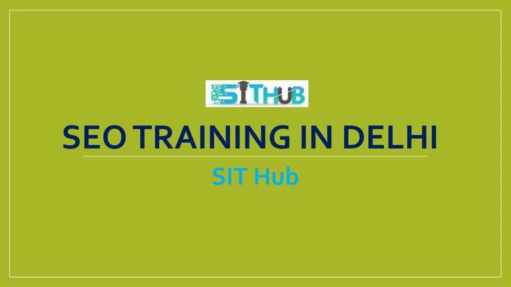 seo training in delhi