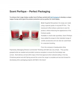Scent Perfique – Perfect Packaging - slide 1