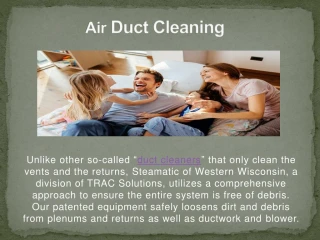 Air Duct Cleaning - slide 1