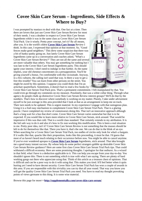 http://supplementtalks.com/covee-skin-care-serum/