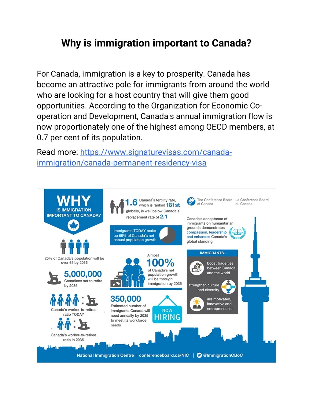 why is immigration important to canada