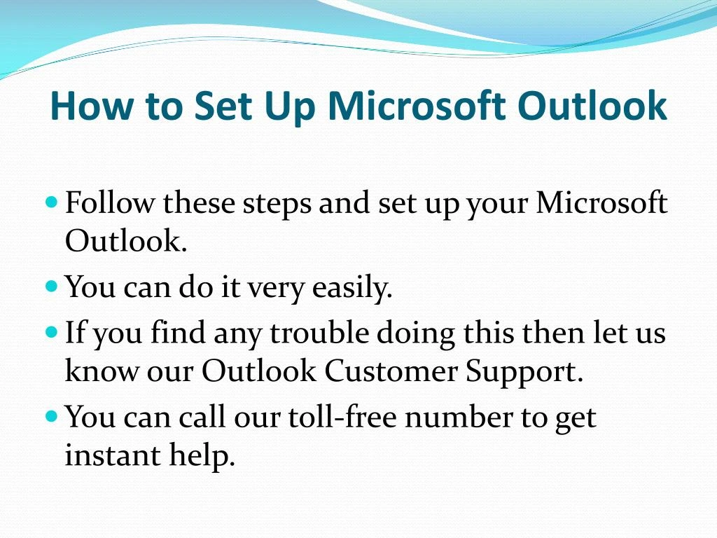 how to set up microsoft outlook