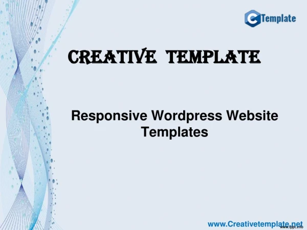 Responsive WordPress Website Templates - Creative Template