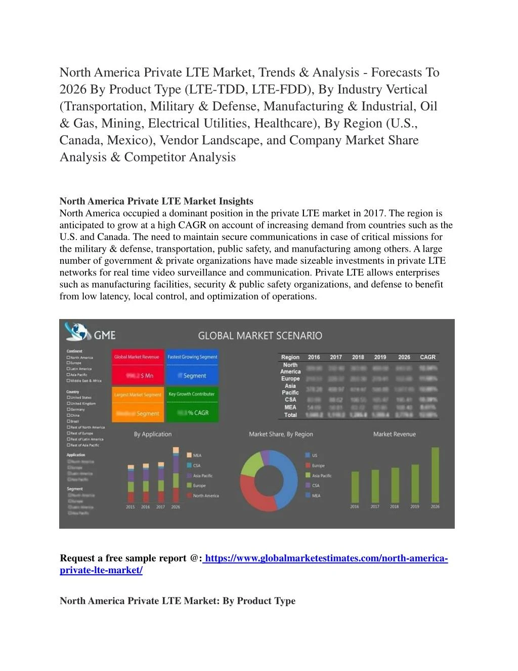 north america private lte market trends analysis