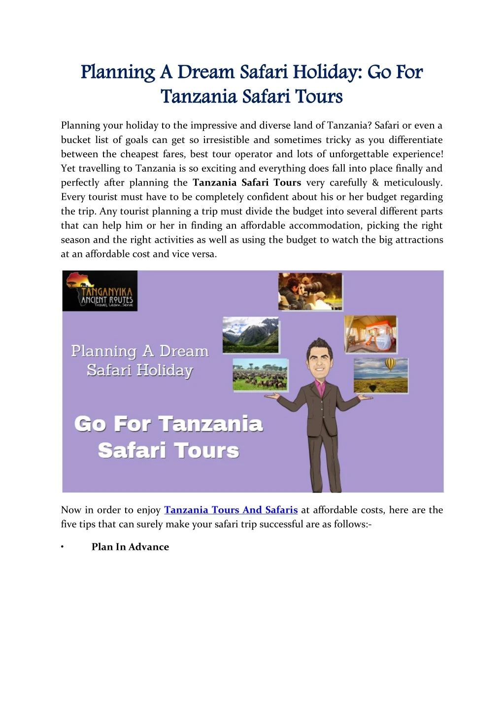 planning planning a dream safari holiday