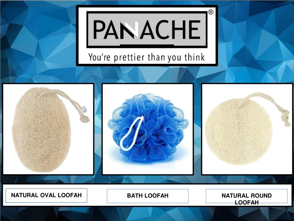 natural oval loofah