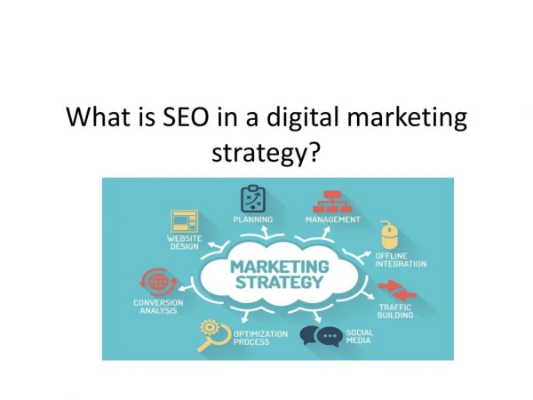 What is SEO in a digital marketing strategy?