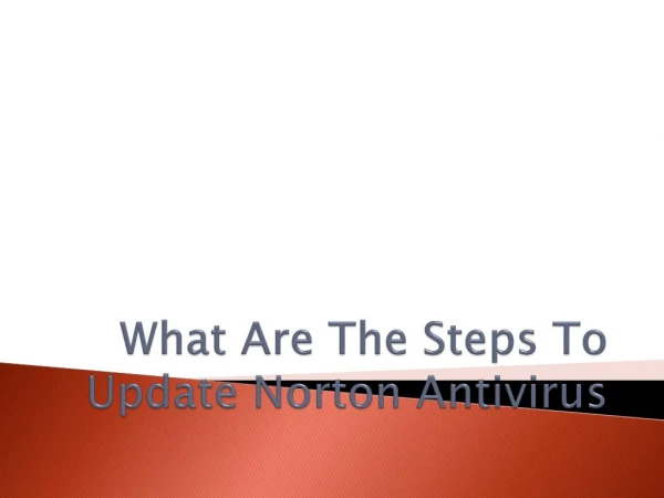 Learn How To Update Norton Antivirus