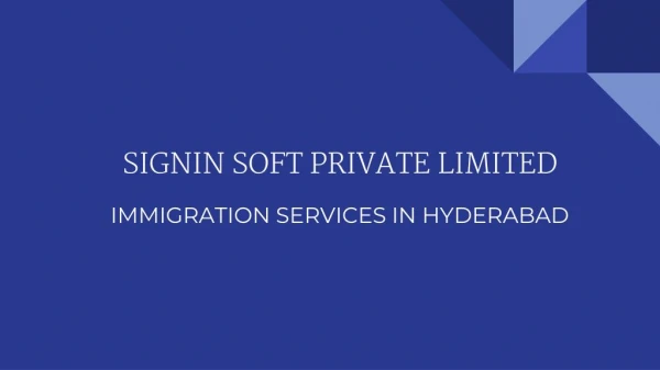 Immigration Services in Hyderabad