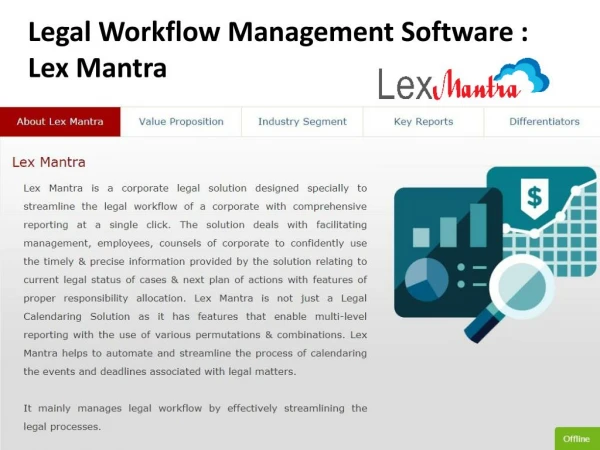 Legal Workflow Management Software : Lex Mantra