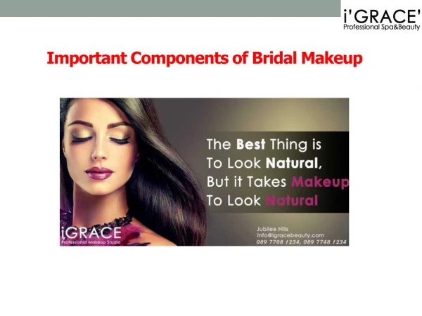Important Components of Bridal Makeup for wedding