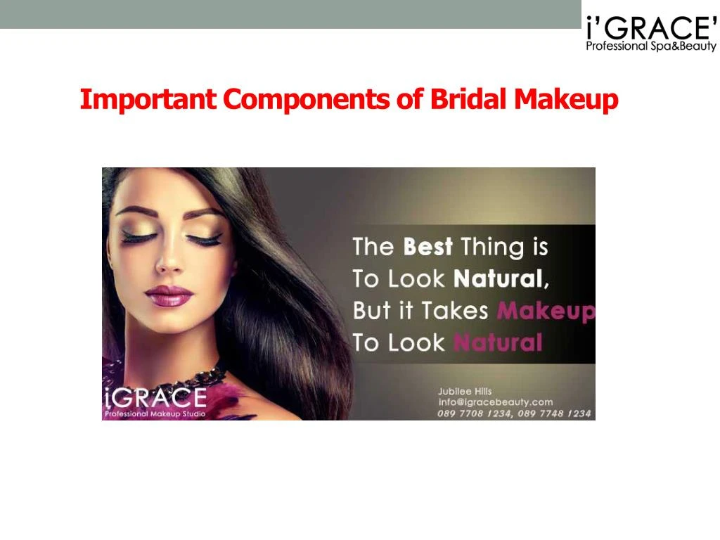 important components of bridal makeup