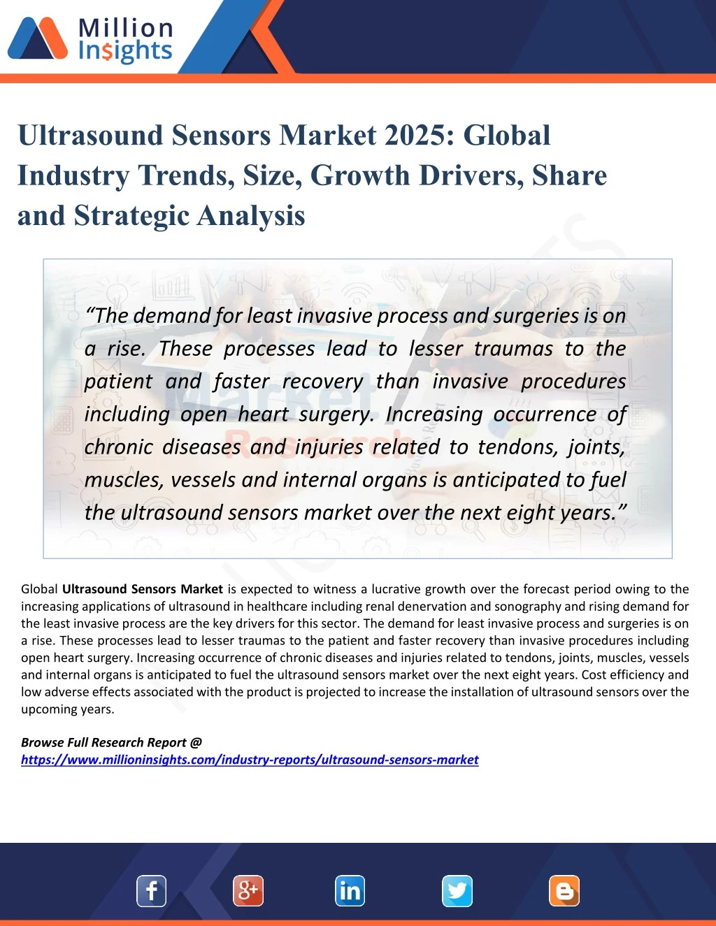ultrasound sensors market 2025 global industry
