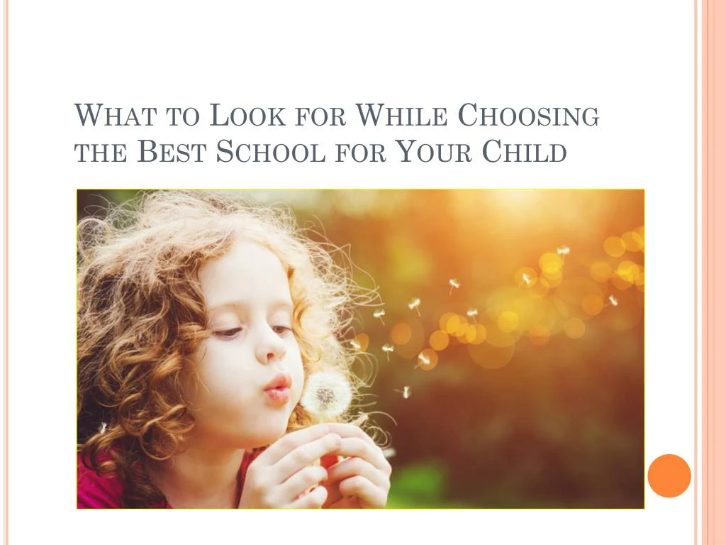 what to look for while choosing the best school for your child