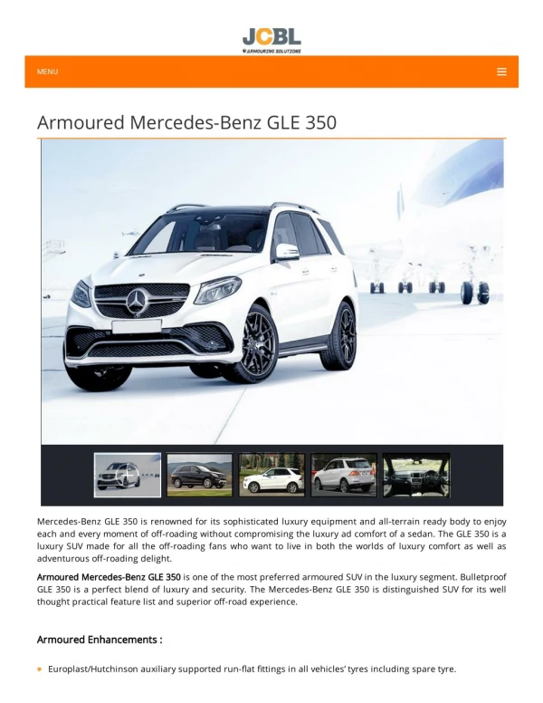 Armoured Car Mercedes Manufacturers in India