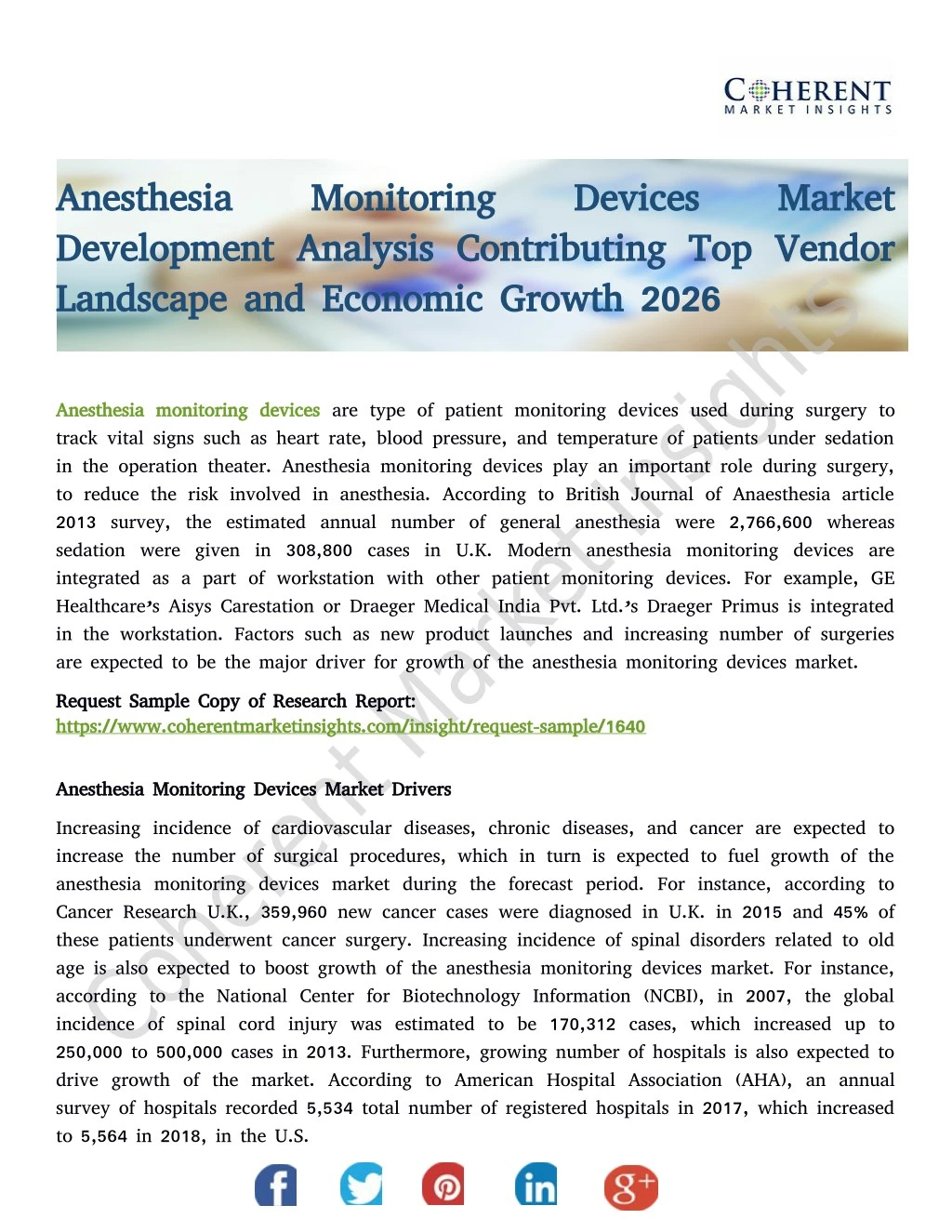 anesthesia monitoring devices market anesthesia