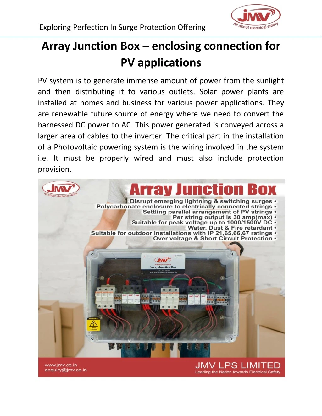 exploring perfection in surge protection offering
